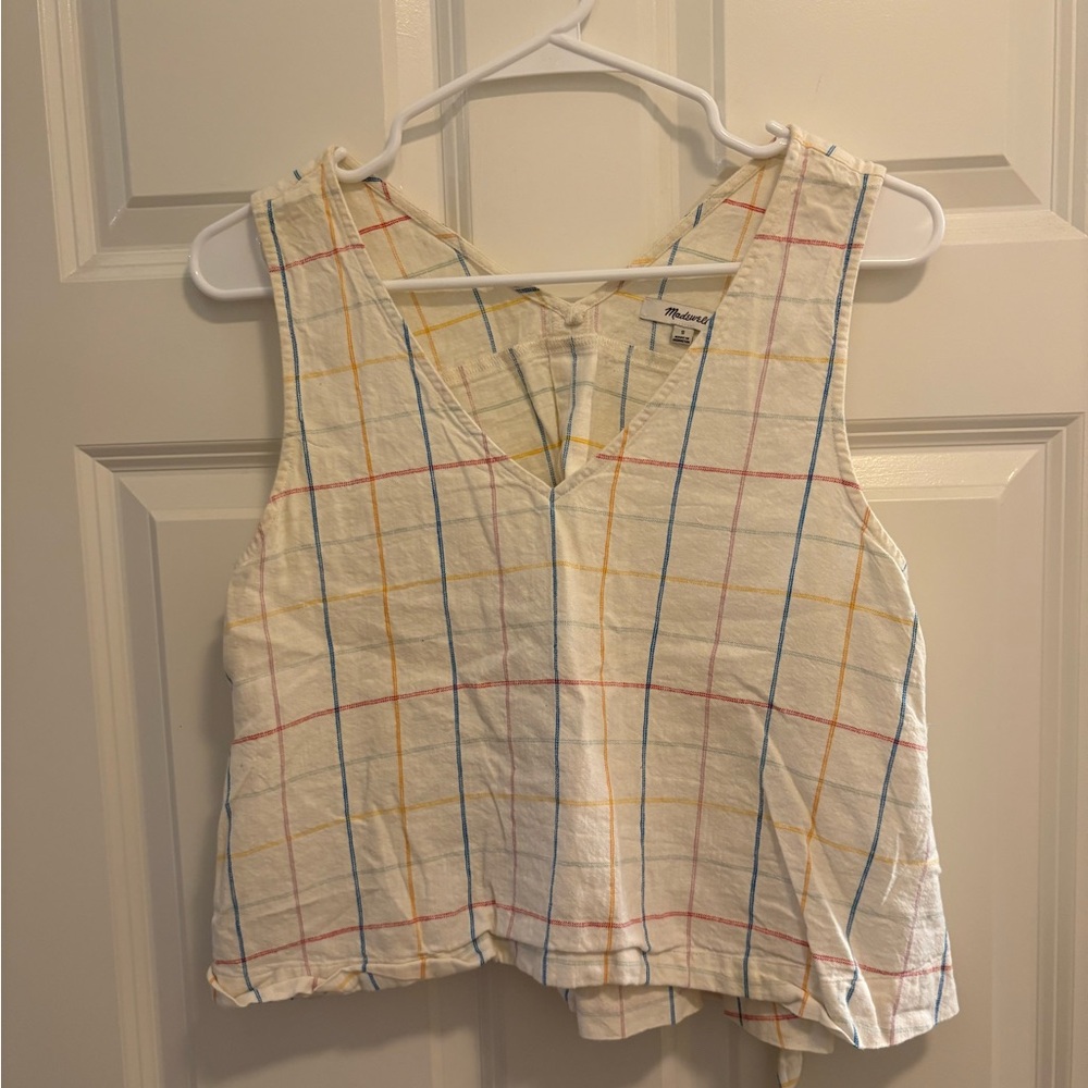 Madewell Multicolor Grid Tank Top